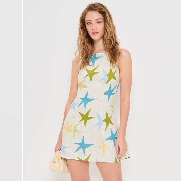 VRG GRL Esther Linen Mini Dress XS - Picture 1 of 8